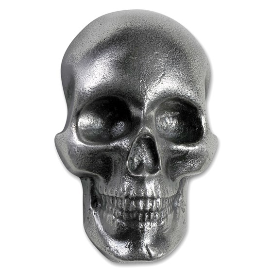 10 oz Hand Poured Silver Skull - Limited Edition 10 oz Hand Poured Silver Skull - Limited Edition