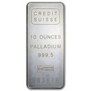 10 oz Palladium Bar - Credit Suisse (.9995 Fine)