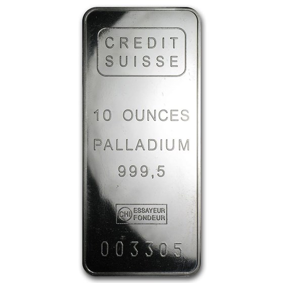 10 oz Palladium Bar - Secondary Market 10 oz Palladium Bar - Secondary Market