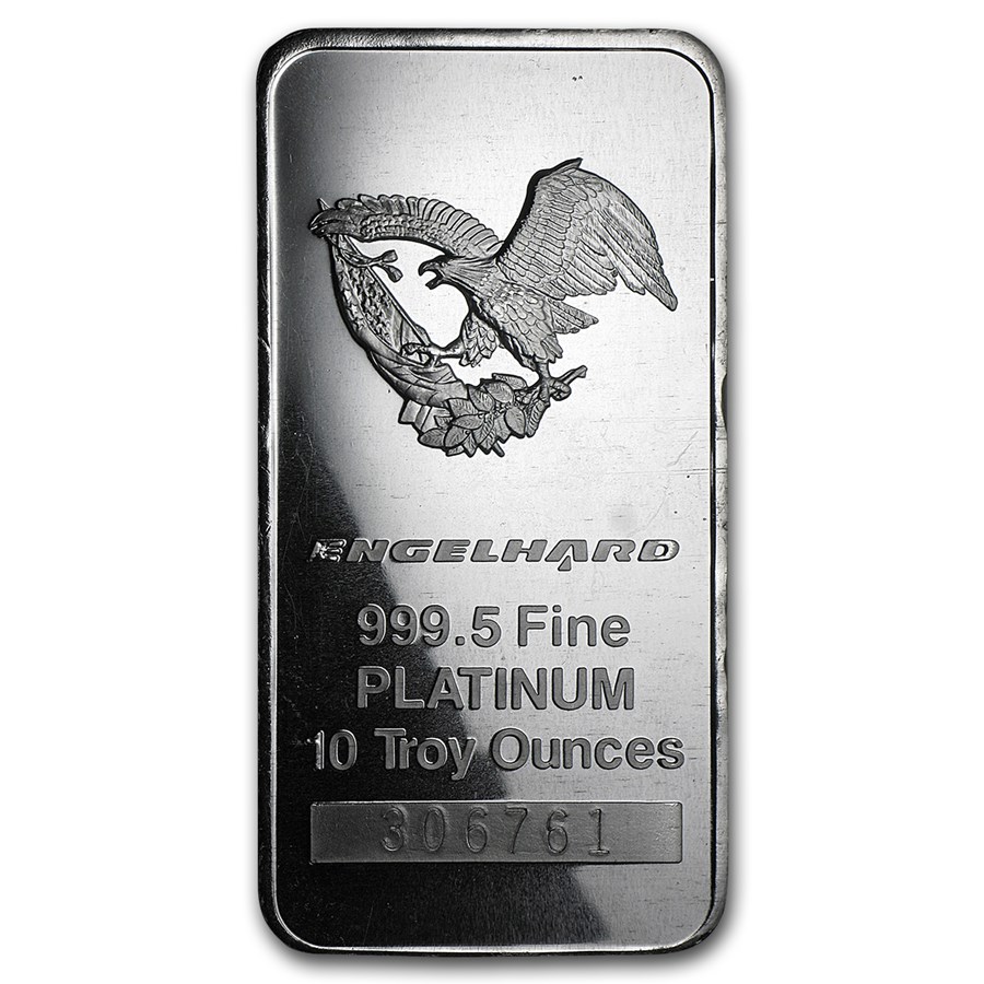 10 oz Platinum Bar - Engelhard