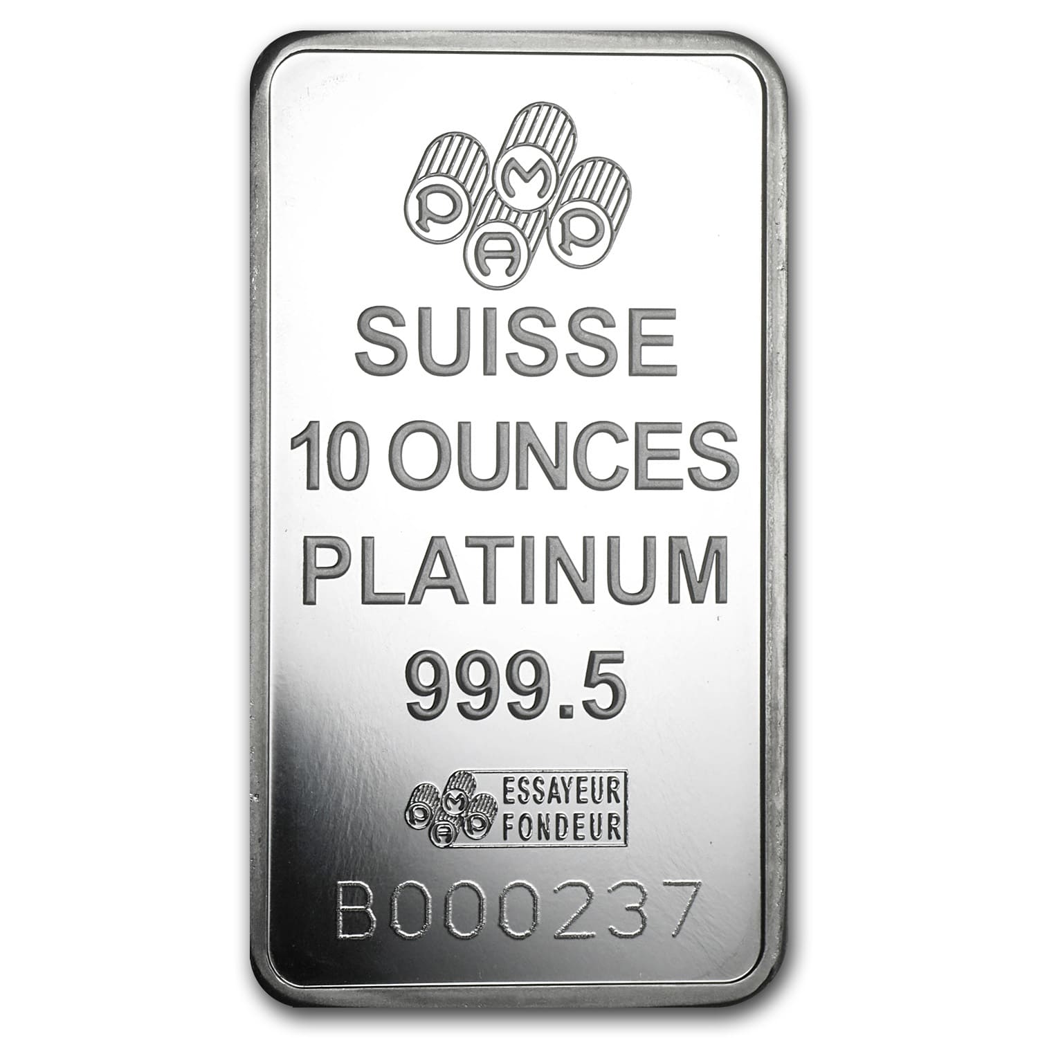 Buy 10 oz Platinum Bar PAMP Suisse Lady Fortuna | AONEX