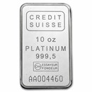 10 oz Platinum Bar - Secondary Market (.999+ Fine) 10 oz Platinum Bar - Secondary Market (.999+ Fine)