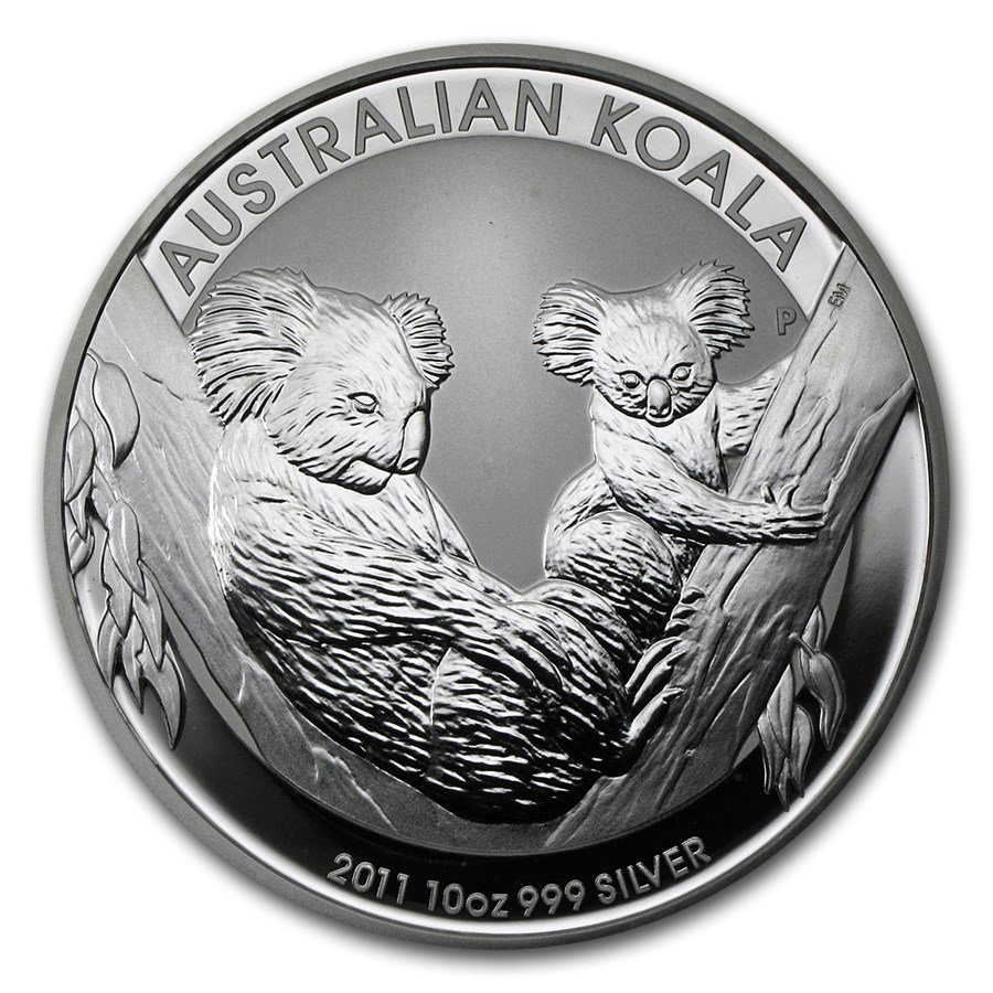 10 oz Silver Australian Koala (Light Abrasions)
