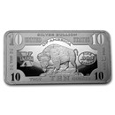 10 oz Silver Bar - 1901 $10 Bison