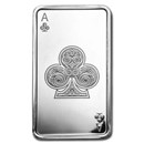 10 oz Silver Bar - Ace of Clubs
