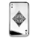 10 oz Silver Bar - Ace of Diamonds