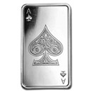 10 oz Silver Bar - Ace of Spades