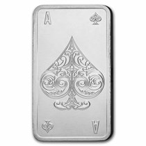 APMEX10オンスバー1本 Buy 10 oz Silver Ace of Spades Bar | APMEX
