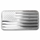 10 oz Silver Bar - American Flag Design