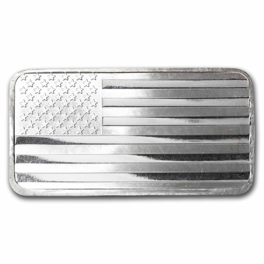 10 oz Silver Bar - American Flag Design