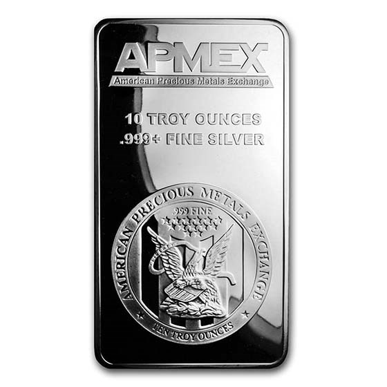 Buy 10 oz Silver Bar APMEX APMEX