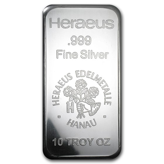 10 oz Silver Bar - Argor-Heraeus (New Design, V2) 10 oz Silver Bar - Argor-Heraeus (New Design, V2)