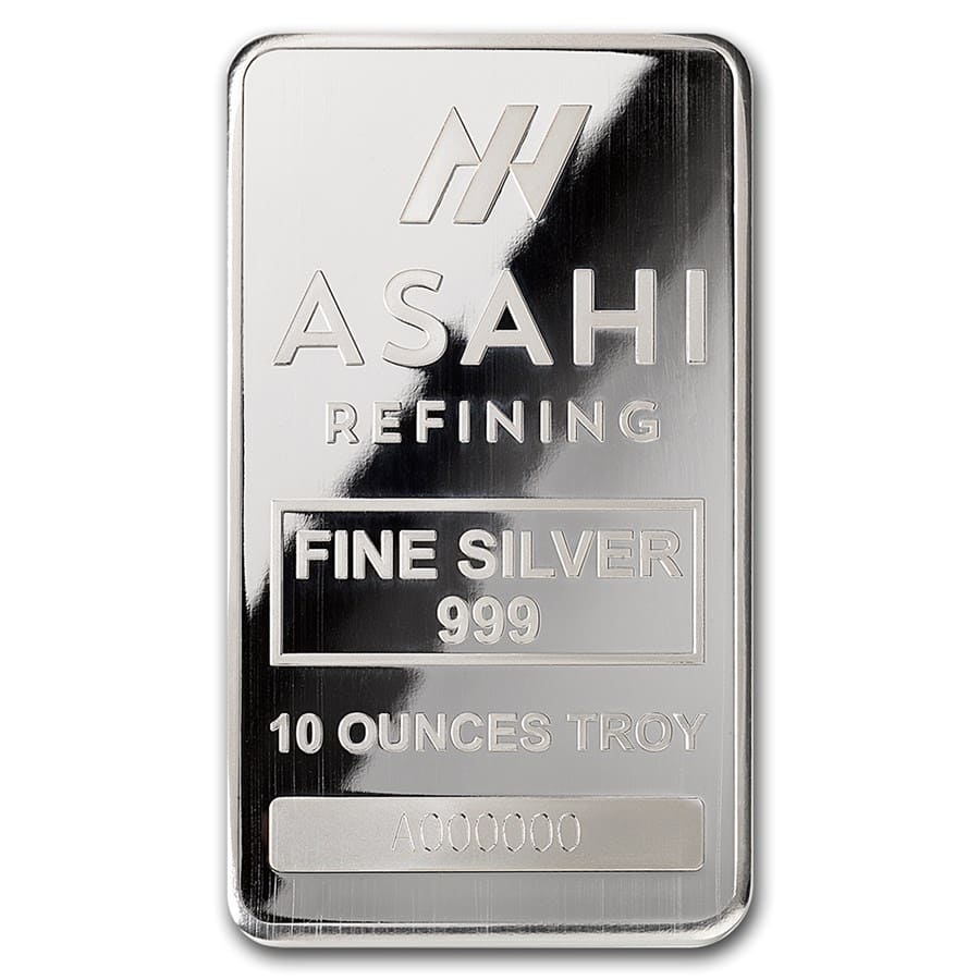 10 oz Silberbarren - Asahi - Bild 2 von 3