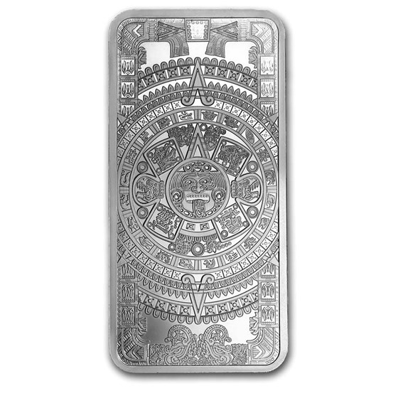 Buy 10 oz Silver Bar Aztec Calendar APMEX