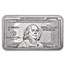 10 oz Silver Bar – Ben Franklin $100 Bill Design