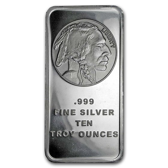 Buy 10 oz Silver Bar - Buffalo | APMEX