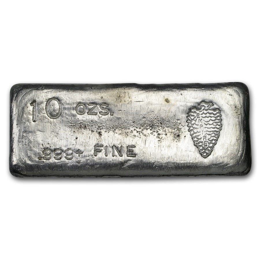 10 oz Silver Bar - Empire (Vintage)