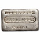 10 oz Silver Bar - Engelhard (Poured, 7th Series, "P" Prefix)