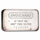 10 oz Silver Bar - Engelhard (Wide-Struck/Logo Back, "P" Prefix)