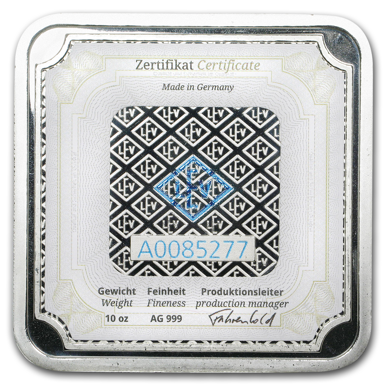 10 oz Silver Bar - Geiger Edelmetalle (Original Square Series) | eBay