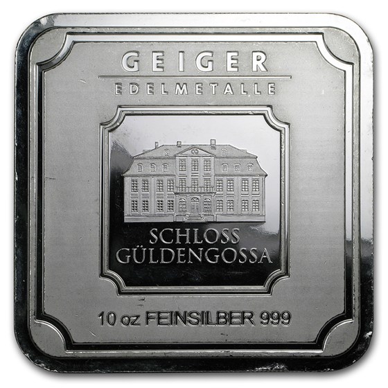 10 oz Silver Bar - Geiger (Original Series, Scruffy) 10 oz Silver Bar - Geiger (Original Series, Scruffy)