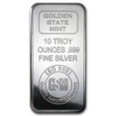 10 oz Silver Bar - Golden State Mint (ISO)