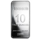 10 oz Silver Bar - Heraeus (Pressed)