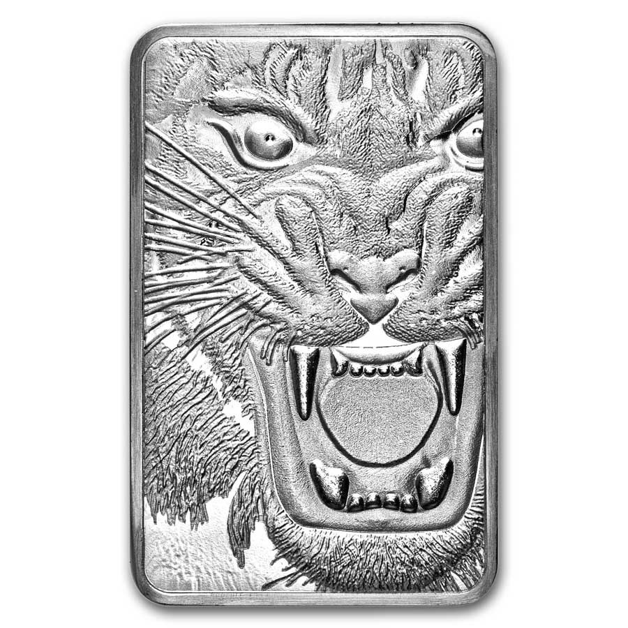 10 oz Silver Bar - MMTC - PAMP Royal Bengal Tiger (Off-Quality)
