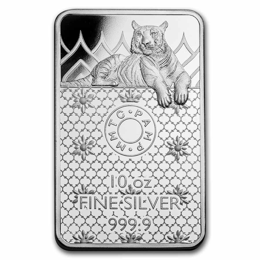10 oz Silver Bar - MMTC - PAMP Royal Bengal Tiger (w/Assay) | eBay
