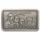 10 oz Silver Bar - Mount Rushmore Antiqued (America's 250th)