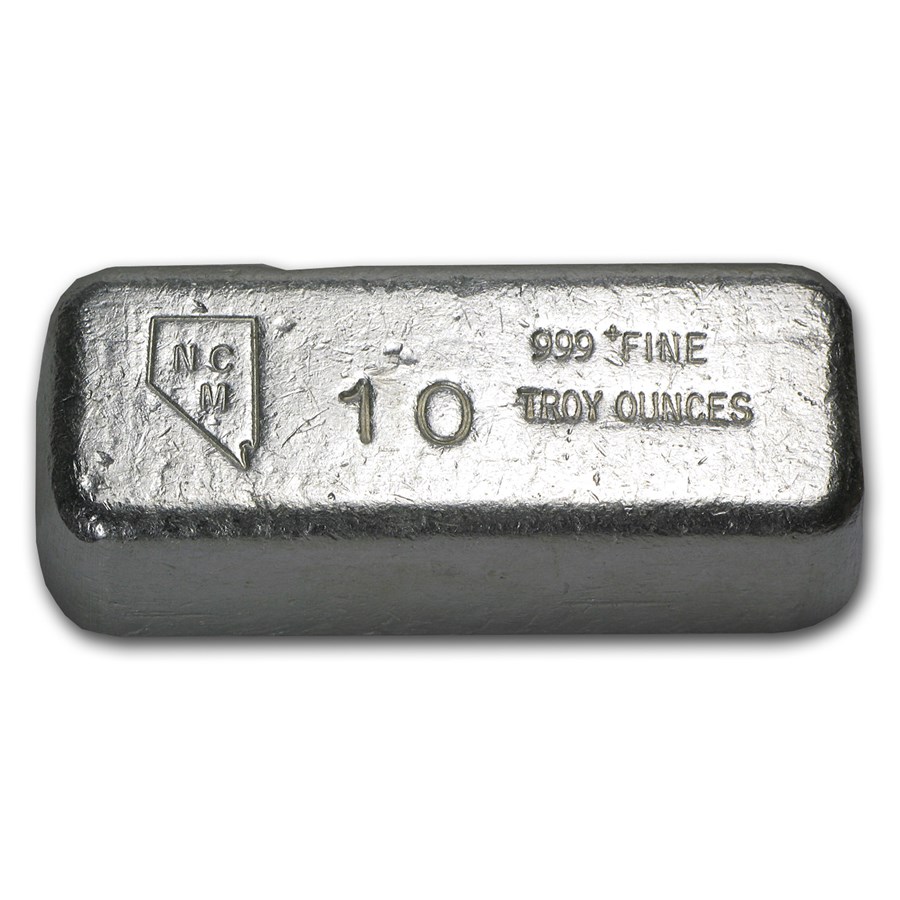 10 oz Silver Bar - Nevada Coin Mart Ingot