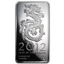 10 oz Silver Bar - OPM (2012 Year of the Dragon)