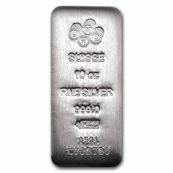 10 oz Silver Bar - PAMP Suisse (Serialized)