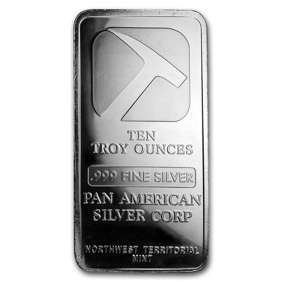 10 oz Silver Bar - Pan American Silver Corp (NWTM) 10 oz Silver Bar - Pan American Silver Corp (NWTM)