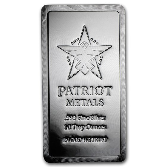 10 oz Silver Bar - Patriot Metals 10 oz Silver Bar - Patriot Metals