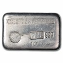 10 oz Silver Bar - Perth Mint (Vintage/Poured)
