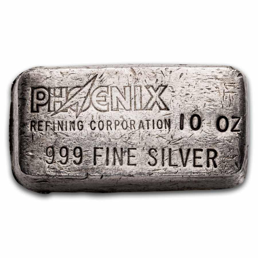 Buy 10 oz Silver Phoenix Refining Corporation Bar | APMEX