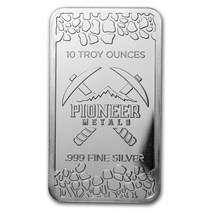 Buy 10 oz Silver Bar - Pioneer Metals | APMEX