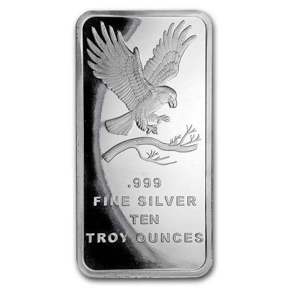 10 oz Silver Bar - SilverTowne Eagle 10 oz Silver Bar - SilverTowne Eagle