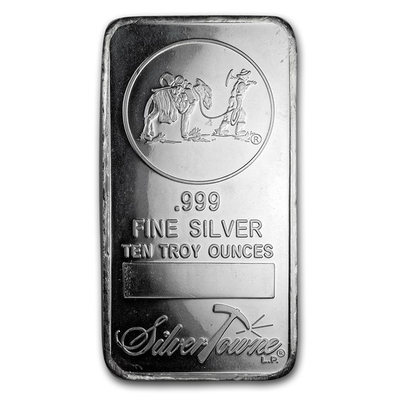 10 oz Silver Bar - SilverTowne Prospector 10 oz Silver Bar - SilverTowne Prospector
