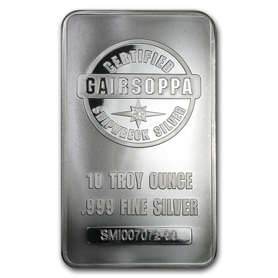 10 oz Silver Bar - SS Gairsoppa 10 oz Silver Bar - SS Gairsoppa