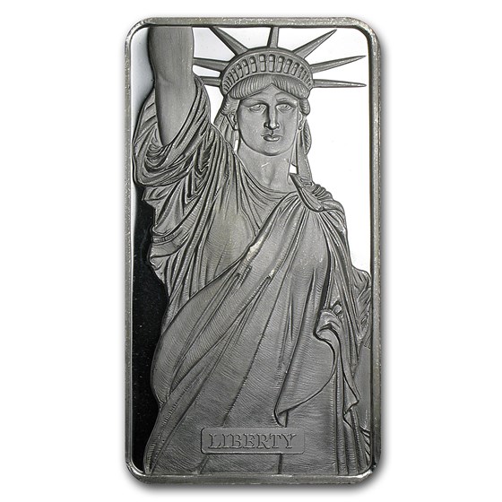 10 oz Silver Bar - Statue of Liberty (MTB) 10 oz Silver Bar - Statue of Liberty (MTB)