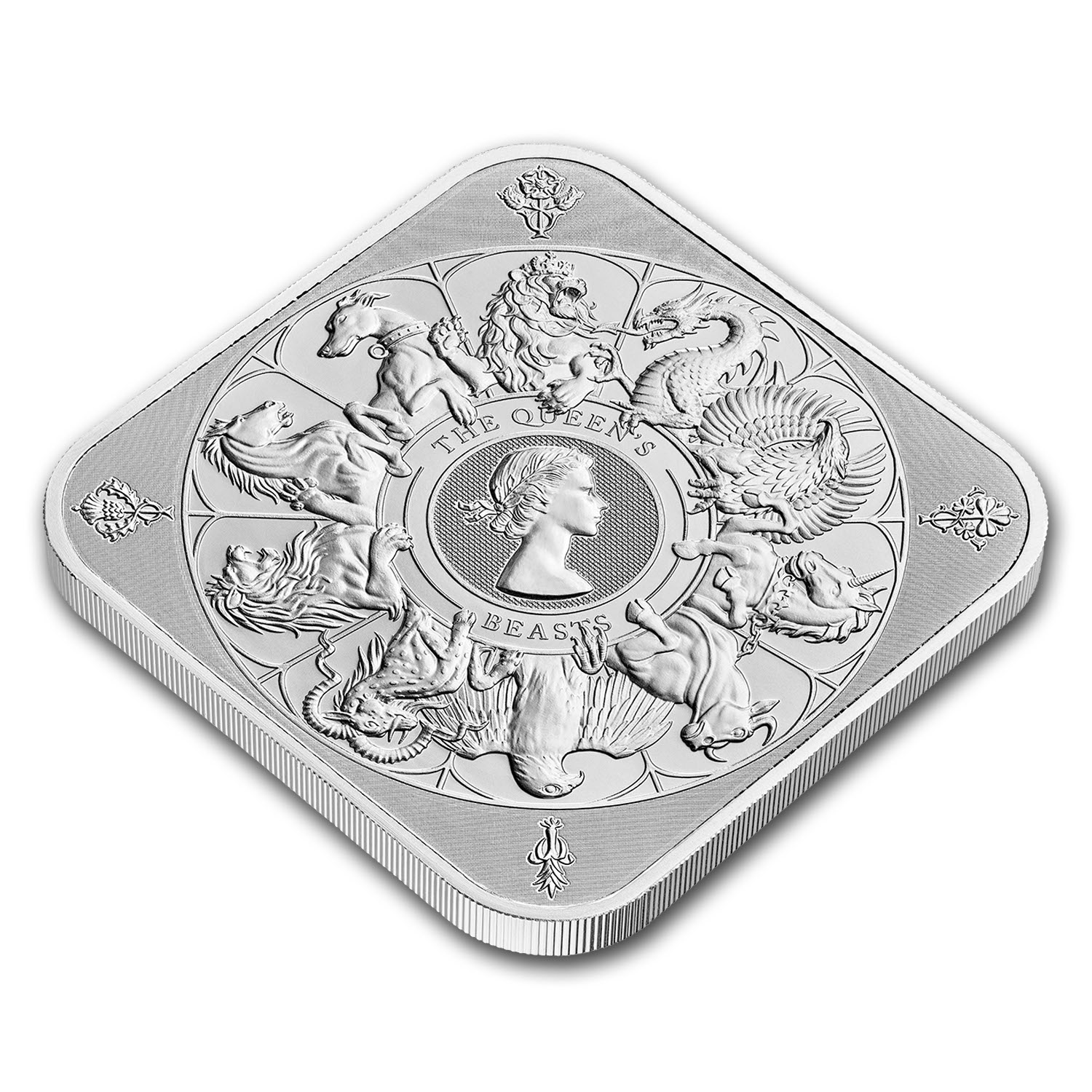 Buy 10 oz Silver Queen's Beast Completer Bar | APMEX
