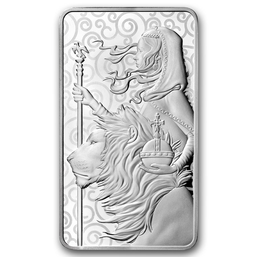 10 oz Silver Bar - The Royal Mint Una and the Lion