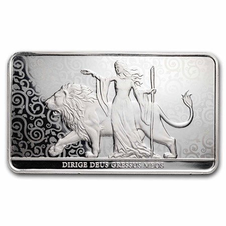 10 oz Silver Bar - The Royal Mint Una and the Lion