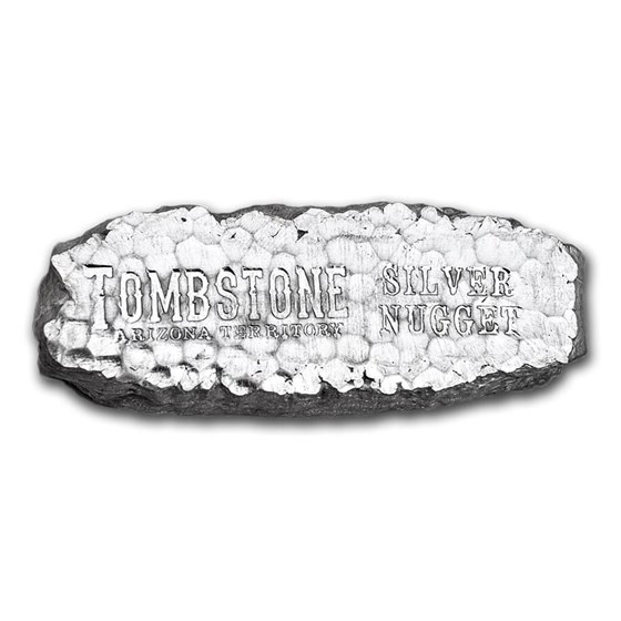 10 oz Silver Bar - Tombstone Silver Nugget