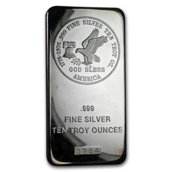 10 oz Silver Bar - Tri-State Refining 10 oz Silver Bar - Tri-State Refining