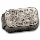 10 oz Silver Bar - Vintage ASI
