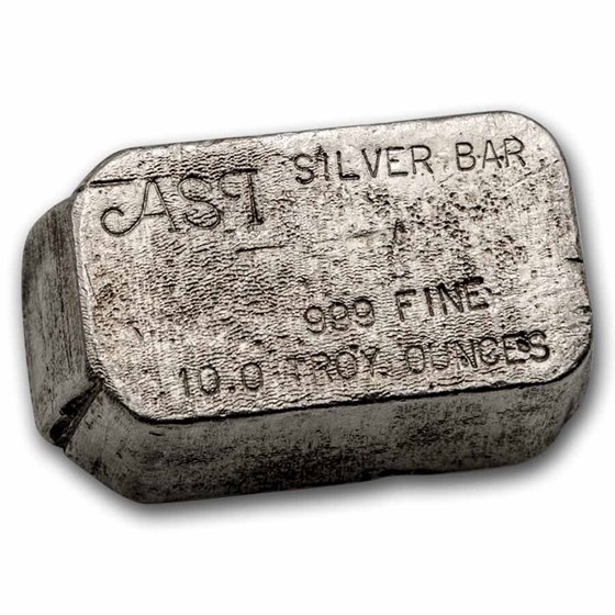 10 oz Silver Bar - Vintage ASI