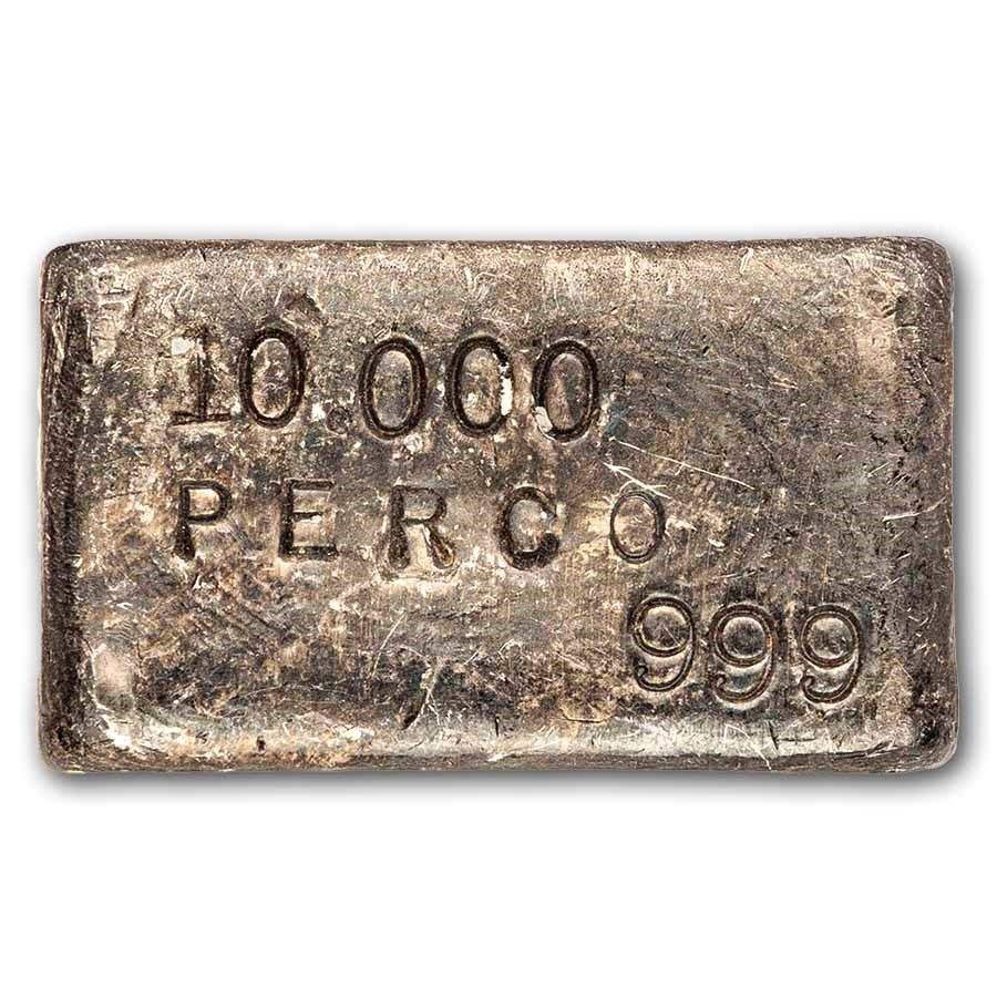 10 oz Silver Bar - Vintage PERCO